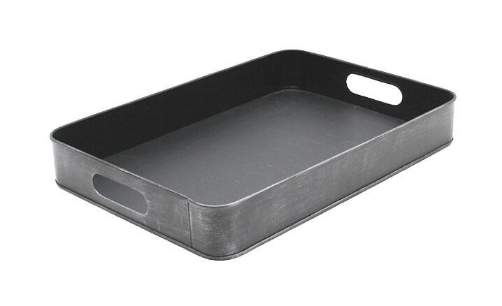 LABEL51 Dienblad, Metaal, 31 x 44 x 6cm, kleur Grijs 1 LABEL51 Dienblad, Metaal, 31 x 44 x 6cm, kleur Grijs