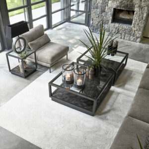 Rivièra Maison Vloerkleed 'Delfina' 200 x 290cm, kleur Crème