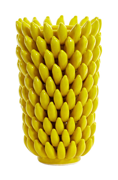 Light & Living Vaas 'Zita' Keramiek, 45cm hoog, kleur Geel 1 Light & Living Vaas 'Zita' Keramiek, 45cm hoog, kleur Geel