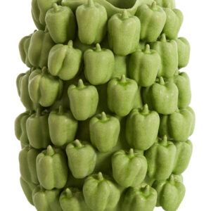 Light & Living Vaas 'Bellpepper' Keramiek, 47cm hoog, kleur Mat Groen