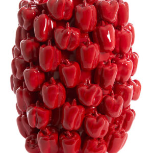 Light & Living Vaas 'Bellpepper' Keramiek, 47cm, kleur Rood