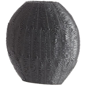 Light & Living Vaas 'Nivica' 40cm hoog, kleur Mat Zwart