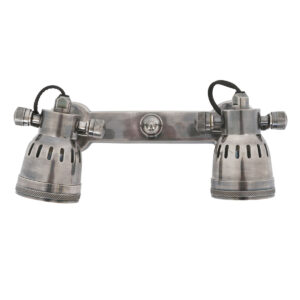 Opbouwspot Indigo Double Antiek Zilver