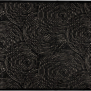 Dutchbone Vloerkleed 'Dots' 200 x 300cm, kleur Zwart