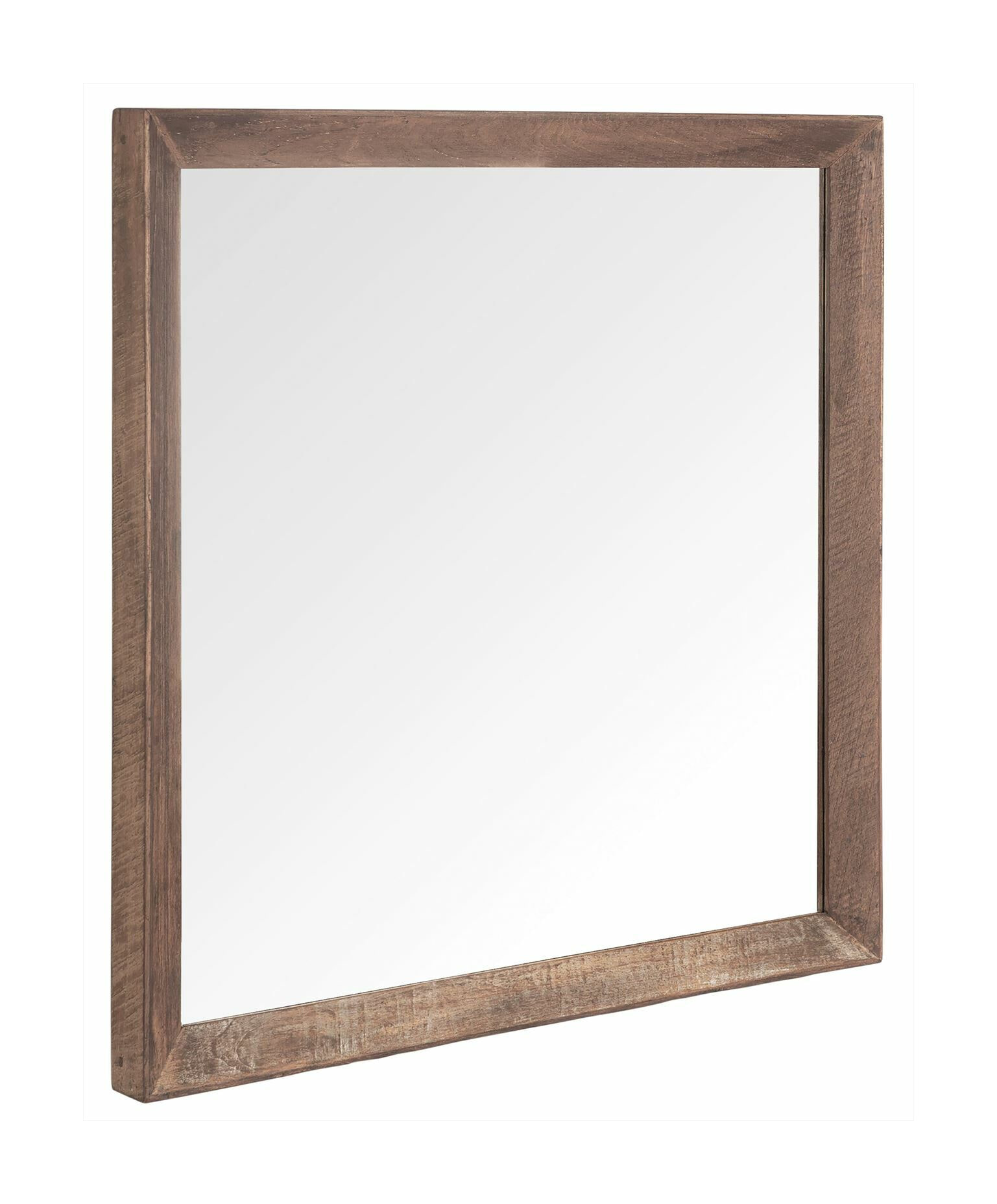 DTP Home Spiegel 'Metropole' Teakhout, 80 x 80cm 1 DTP Home Spiegel 'Metropole' Teakhout, 80 x 80cm