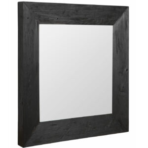 MUST Living Spiegel 'Lola' Hout, 100 x 100cm, kleur zwart