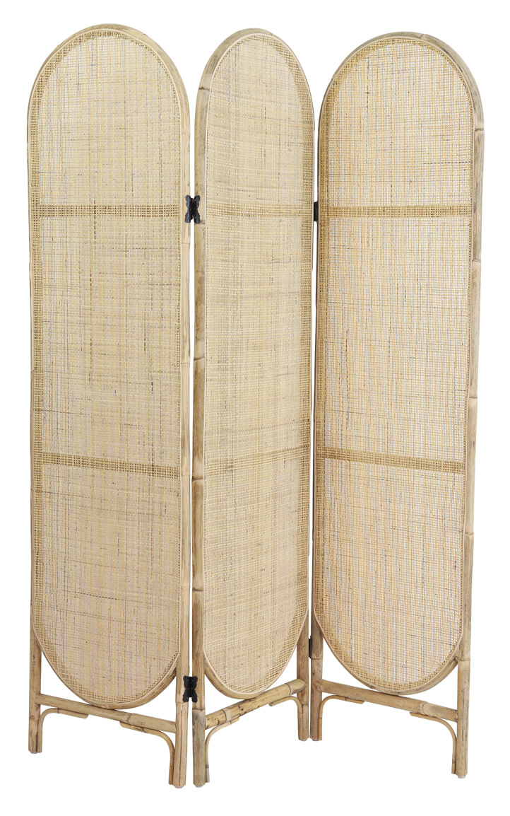 Light & Living Roomdivider 'Herwin' Webbing, kleur Naturel 1 Light & Living Roomdivider 'Herwin' Webbing, kleur Naturel