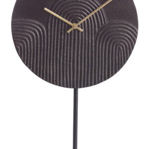 Light & Living Klok 'Gwenna' Op voet, 40cm, kleur Bruin