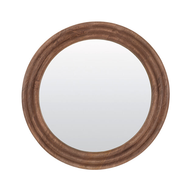 Light & Living Ronde Spiegel 'Florion' Mangohout, 100cm 1 Light & Living Ronde Spiegel 'Florion' Mangohout, 100cm