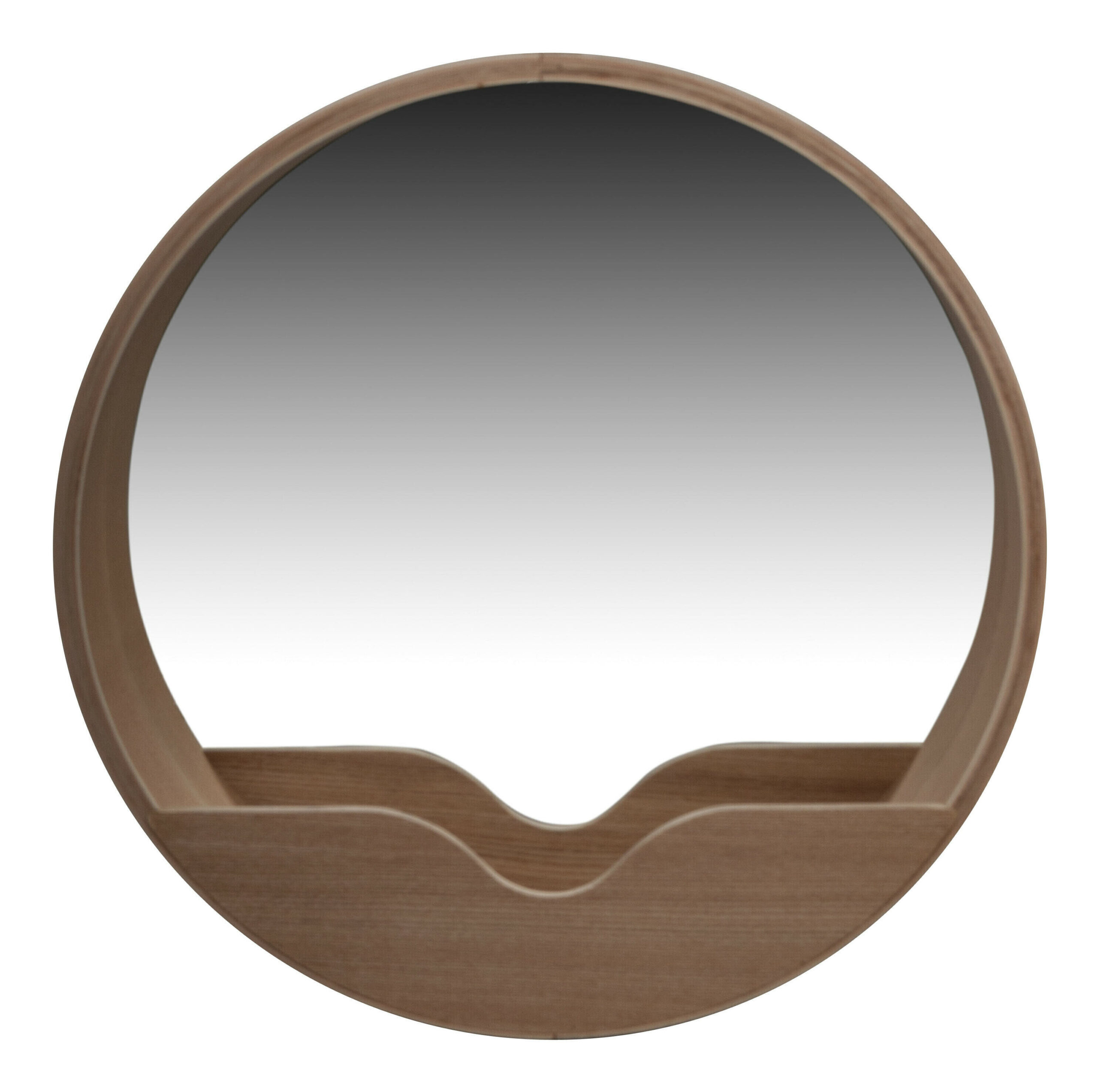 Zuiver Ronde Spiegel 'Round Wall' Eiken, 60cm 1 Zuiver Ronde Spiegel 'Round Wall' Eiken, 60cm