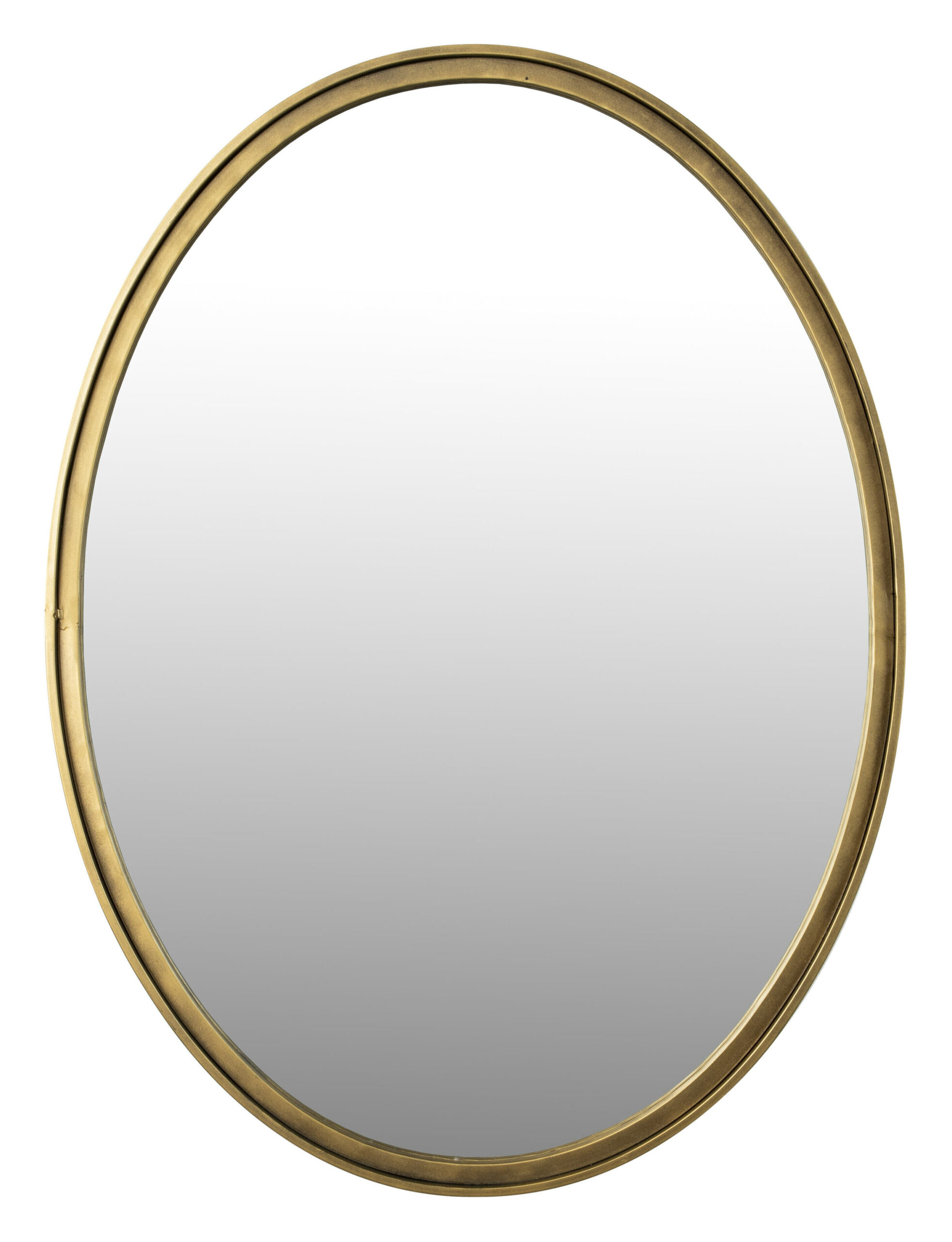ZILT Ovale Spiegel 'Larrys' 80 x 60cm, kleur Antique Brass 1 ZILT Ovale Spiegel 'Larrys' 80 x 60cm, kleur Antique Brass
