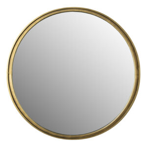 ZILT Ronde Spiegel 'Larrys' 60cm, kleur Antique Brass