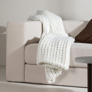 Nohr Plaid 'Alvis' 170 x 130cm, kleur Wit