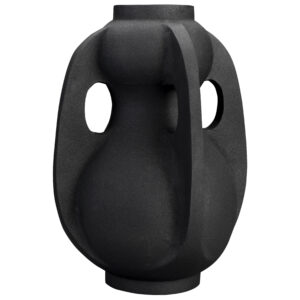 Dutchbone Vaas 'Thiago' 38cm hoog, kleur Zwart