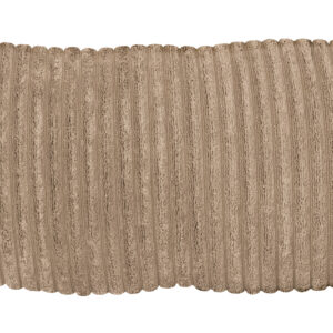 WOOOD Sierkussen 'Bean' 30 x 70cm, Rib, kleur Travertin