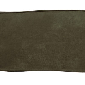 WOOOD Sierkussen 'Bean' 30 x 70cm, Recycle leer, kleur Army