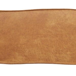 WOOOD Sierkussen 'Bean' 30 x 70cm, Recycle leer, kleur Cognac