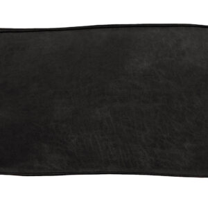 WOOOD Sierkussen 'Bean' 30 x 70cm, Recycle leer, kleur Zwart