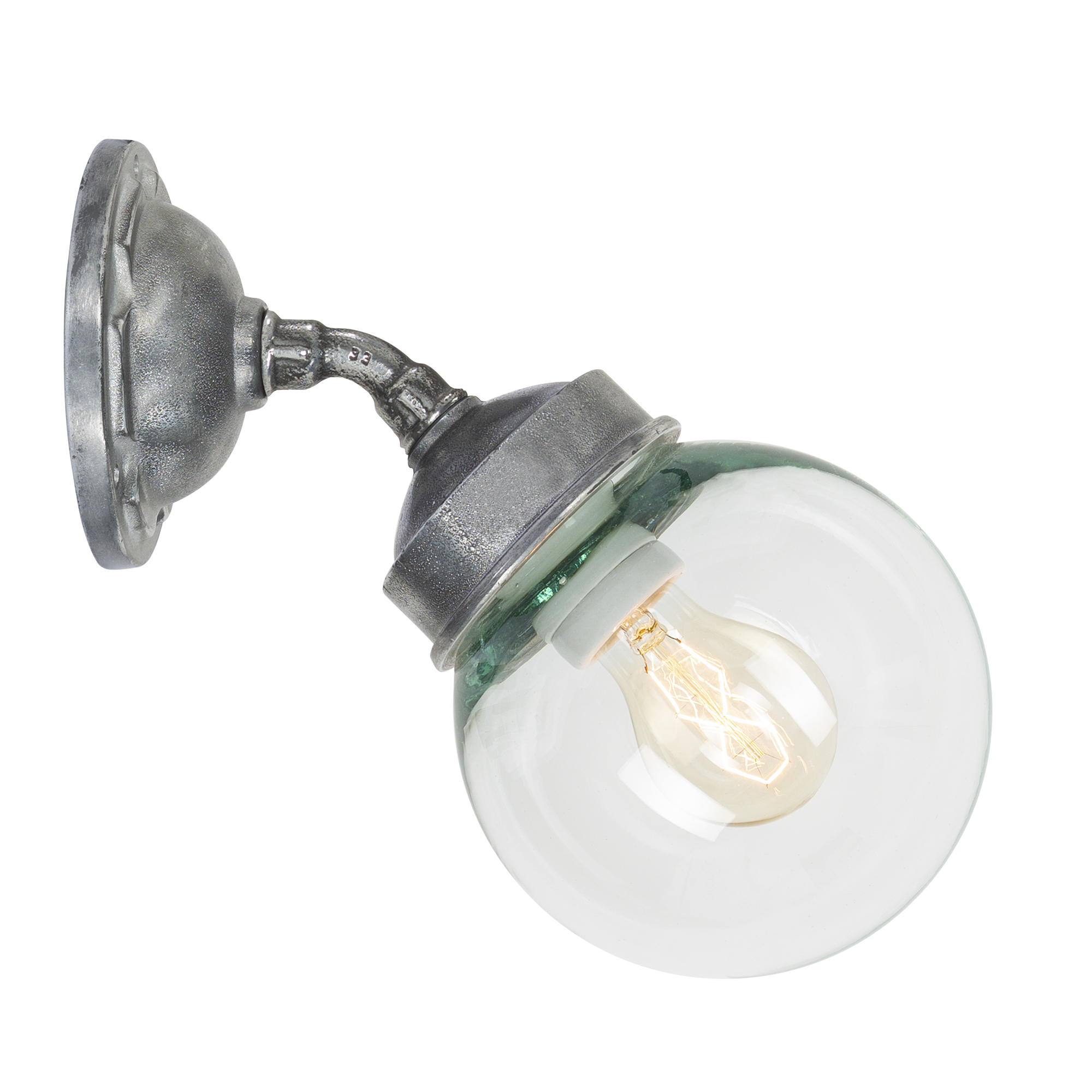 Forty-Five Rond Muurlamp Zilver 1 Forty-Five Rond Muurlamp Zilver