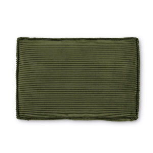 Kave Home Kussen 'Blok' 40 x 60cm, Rib, kleur Donkergroen