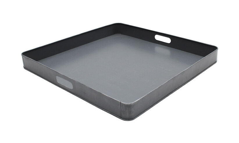LABEL51 Dienblad, Metaal, 60 x 60 x 6cm, kleur Grijs 1 LABEL51 Dienblad, Metaal, 60 x 60 x 6cm, kleur Grijs