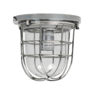 Buitenplafondlamp Hobart Antiek Zilver