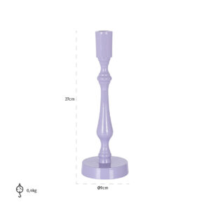 Richmond Kandelaar 'Revan' 27cm hoog, kleur Paars