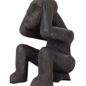 MUST Living Ornament 'Hear Nothing' Mahoniehout