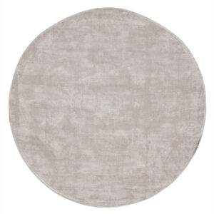 MUST Living Rond Vloerkleed 'La Belle' 150cm, kleur Lichtgrijs
