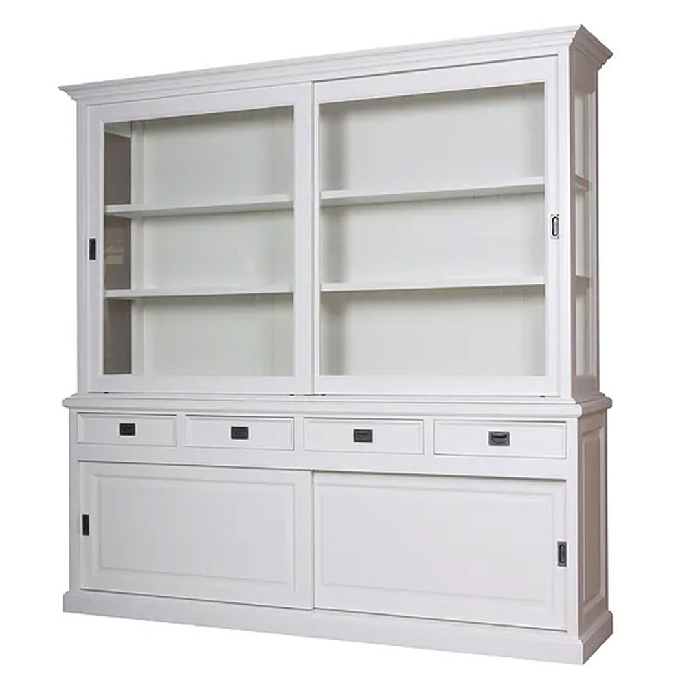 Barneveld vitrinekast 220cm 1 Barneveld vitrinekast 220cm