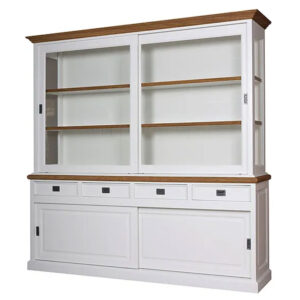 Barneveld vitrinekast 220cm eiken