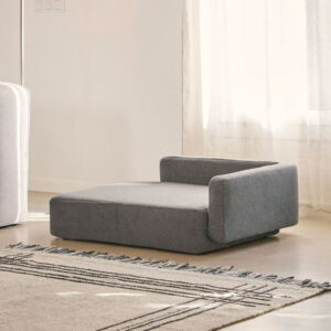 Kave Home Hondenkussen 'Bowie' 98 x 73cm, kleur Donkergrijs