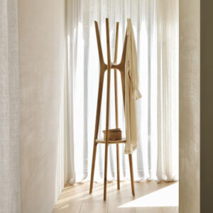 Ethnicraft Staande Kapstok 'PI' Eikenhout, kleur Naturel
