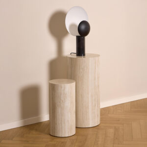 Bendt Zuil 'Flavian' Travertinlook, Set van 2 stuks, kleur Beige