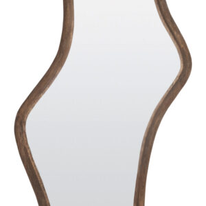 Light & Living Organische Spiegel 'Celano' Mangohout, 121 x 62cm, kleur Donkerbruin