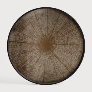 Ethnicraft Rond Dienblad 'Slice' 61cm, kleur Brons