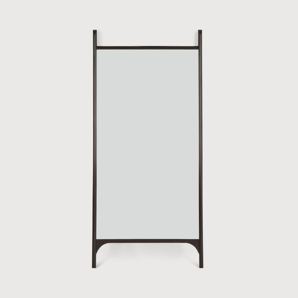 Ethnicraft Staande Spiegel 'PI' Mahoniehout, 200 x 80cm, kleur Donkerbruin 1 Ethnicraft Staande Spiegel 'PI' Mahoniehout, 200 x 80cm, kleur Donkerbruin