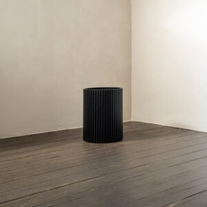 Ethnicraft Prullenbak 'Roller Max' Mahoniehout, kleur Zwart