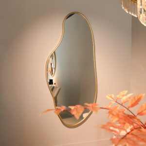 Richmond Organische Spiegel 'Alton' 183 x 85cm, kleur Brushed Gold