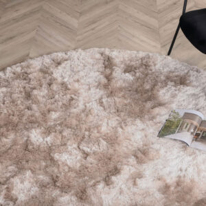 Nohr Rond Vloerkleed 'Reshunda' 200cm, kleur Beige