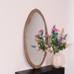 By-Boo Organische Spiegel 'Laban' Hout, 100 x 50cm