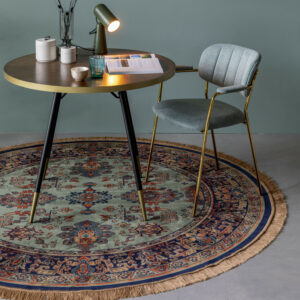 ZILT Rond Vloerkleed 'Boog' 200cm, kleur Groen