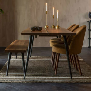 Dutchbone Vloerkleed 'Djahe' 160 x 230cm, kleur Naturel/Bruin