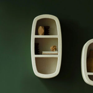 Dutchbone Wandplank 'Veda' Gerecycled marmer, 81 x 40cm