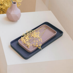 Zuiver Tray 'Rebel' Set van 2 stuks, kleur Blauw/Roze