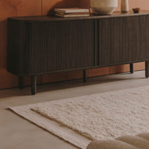 Kave Home Vloerkleed 'Marely' Wol, 200 x 300cm, kleur Wit